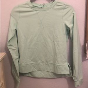 Lululemon crew neck with zipper in back